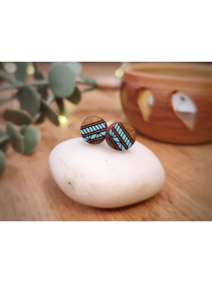 Dřevěné náušnice Kruh – Nice