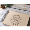 Dřevěné svatební fotoalbum - Boho + výběr boho designů
