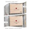 Dřevěné fotoalbum A4 - Srdce plné vzpomínek S TEXTEM