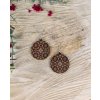 Dřevěné náušnice Ornamenta