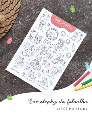 Liščí samolepky jsou přesně ty maličkosti, které oživý vzpomínky ve skutečnou pohádku. 🦊 Můžeš je nechat černobílé nebo je...