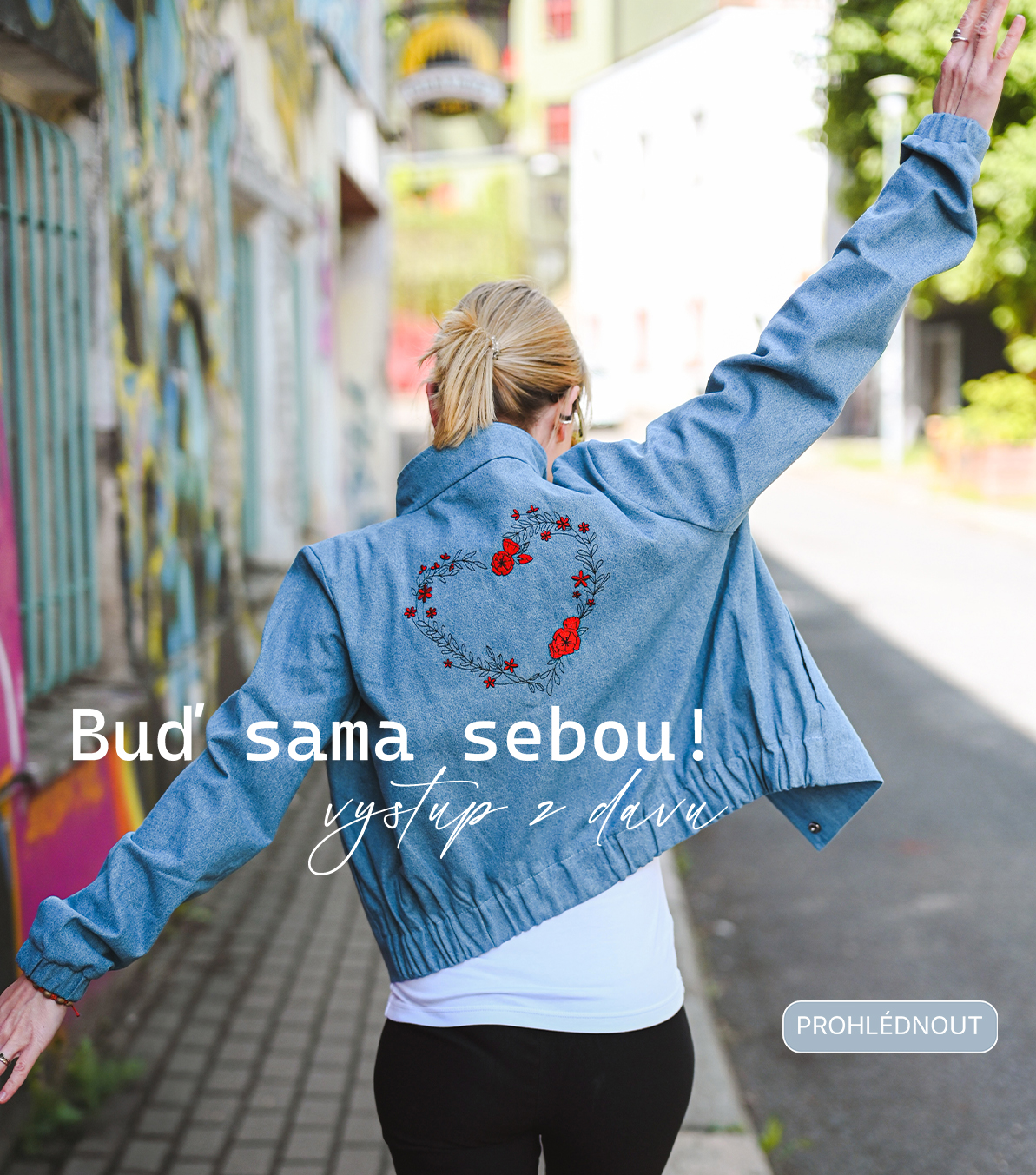 Vystup z davu. Riflové bundy ušité na severu Čech... ♥