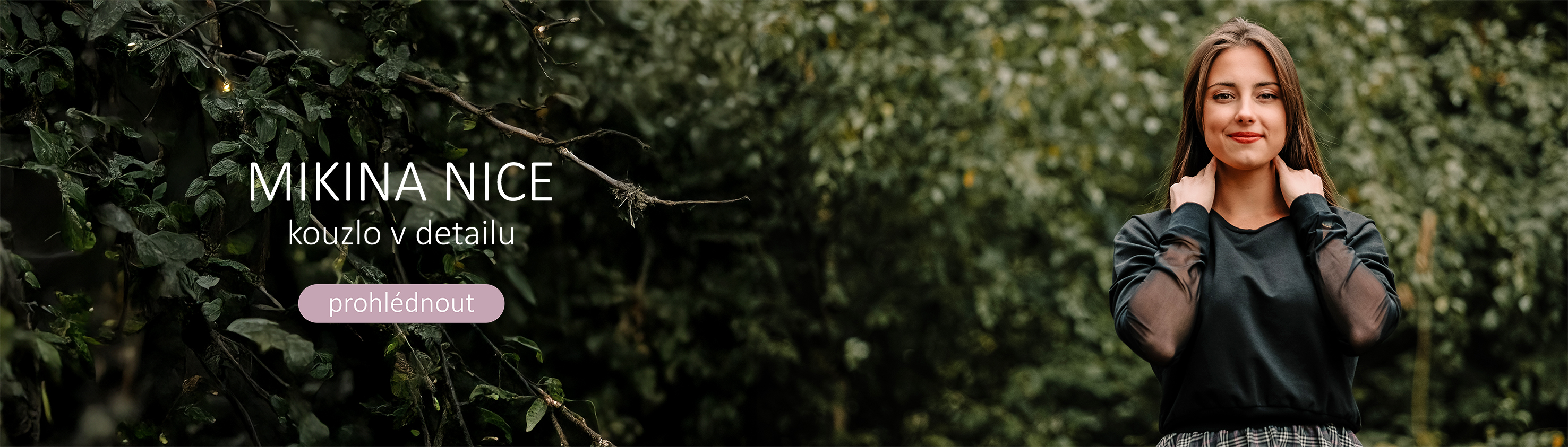Mikina NICE - kouzlo v detailu - nový kousek z kolekce Black M