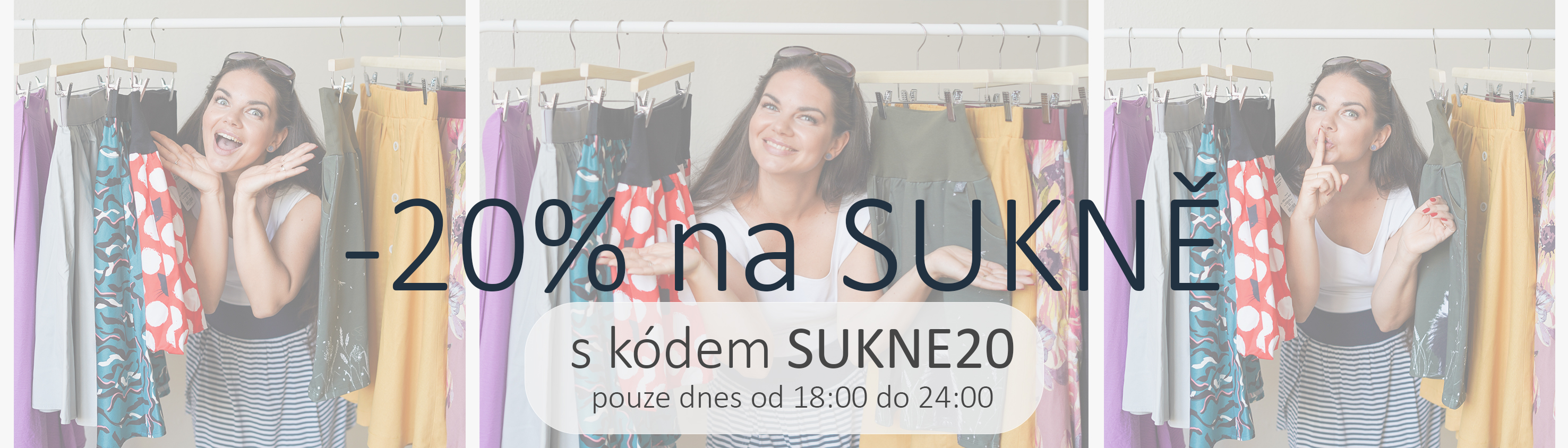 Sleva 20% na sukně!