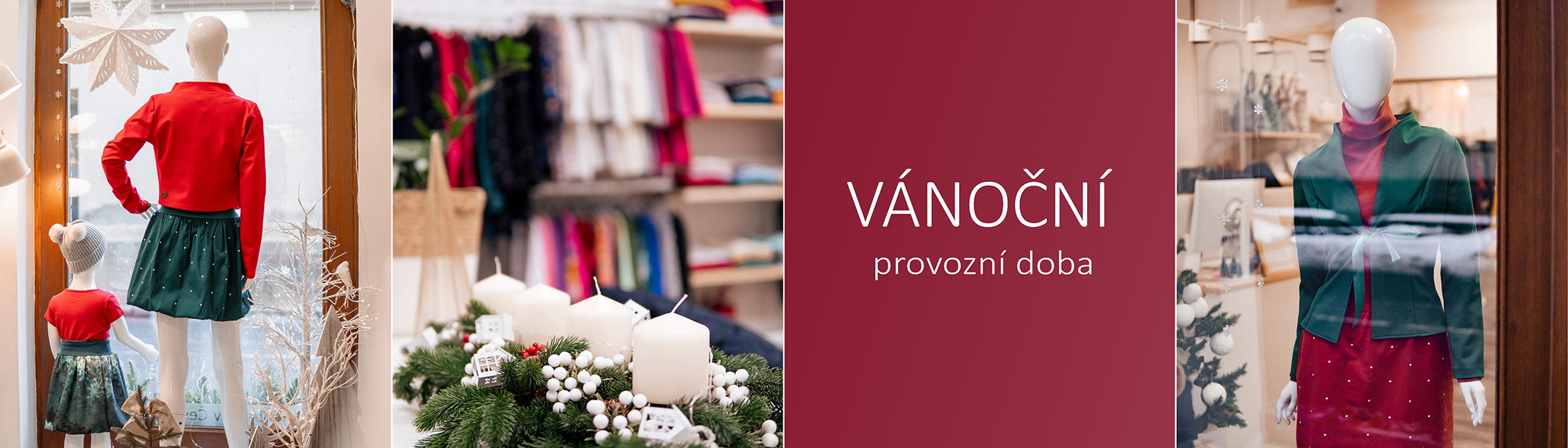 Vánoční provozní doba prodejen a e-shopu