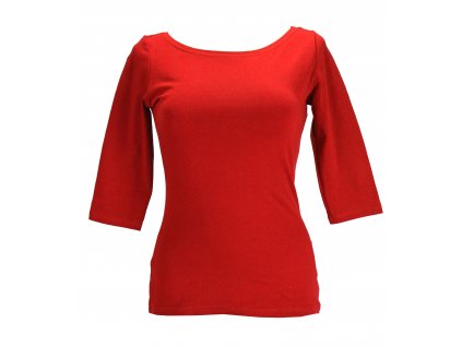 Tričko 3/4 rukáv - červené
