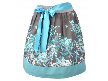 Sukně do pasu - modrý nevěstin závoj