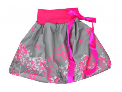 Dětská sukně - růžový nevěstin závoj