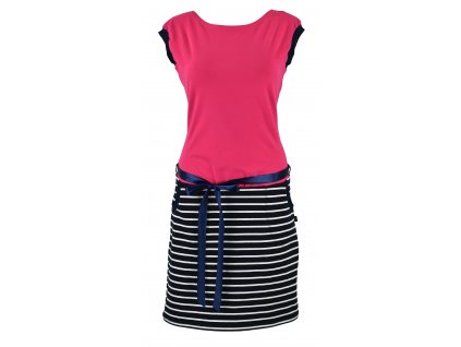 Šatovka s pouzdrovou sukní - kotvička a proužky