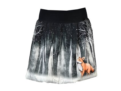 Balónová sukně - polyester - Paní Liška v zimě