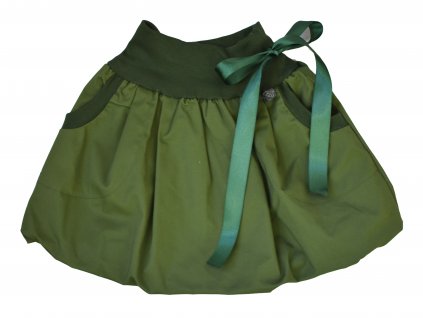 Dětská sukně - khaki zelená Z1