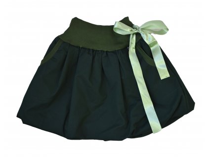 Dětská sukně - tmavě zelená Z3