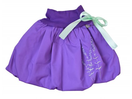 Dětská sukně - levandulová