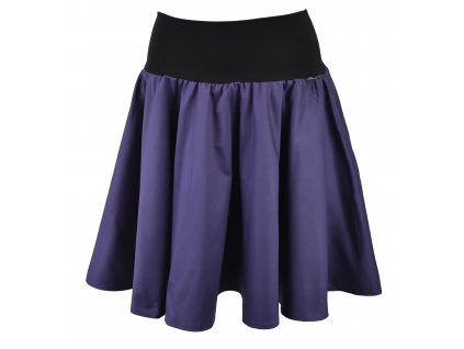 Kolová sukně - do nápletu -  fialová