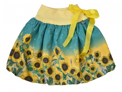 Dětská sukně - slunečnicová