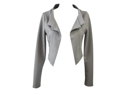 Krátké sáčko - semiš šedé