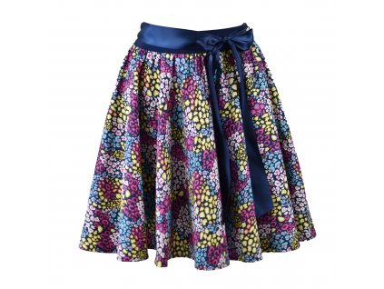 Kolová sukně - do gumy - barevný leopard