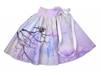Dětská půlkolová sukně - sojka
