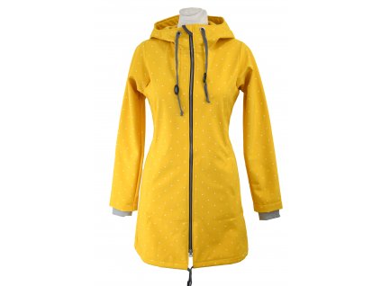 Softshellový kabát - žlutý puntíkatý