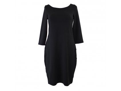 Black Mountain Šaty oversized - černé basic – hlavní pohled