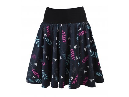 Kolová sukně - do nápletu - zimní překvapení