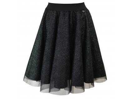Kolová sukně tylová - třpytivá černá