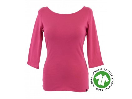 47333 tricko 3 4 rukav syte ruzove gots kopie