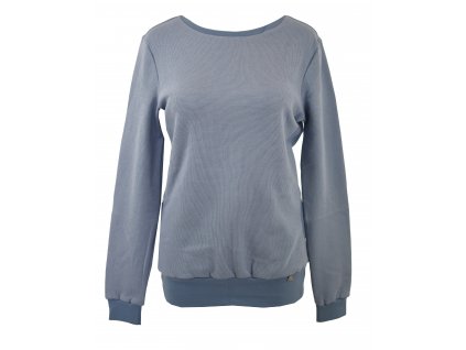 Mikina - vaflová - modrošedá