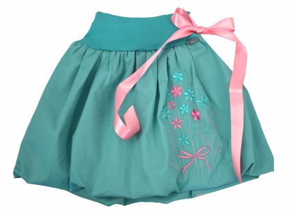 Dětská sukně - jarní kytice