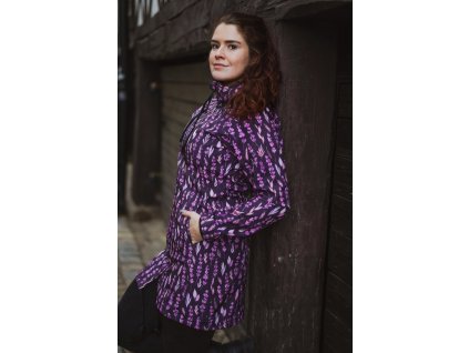 Softshellový kabát - základní - levandulový