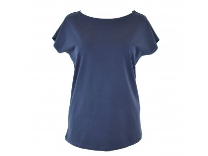 Tričko oversize - tmavě modré s kotvičkou