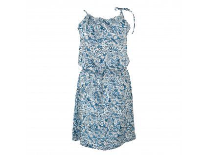 Letní šaty - modrý reliéf