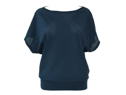 Netopýr krátký rukáv - madeira - modrý