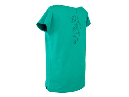 Tričko oversize - tmavě tyrkysové