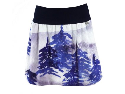 Balonová sukně - sněží v lese