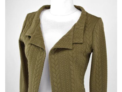 Krátké sáčko - copánky - khaki 2