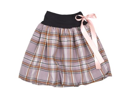 Dětská sukně - fialková kostka