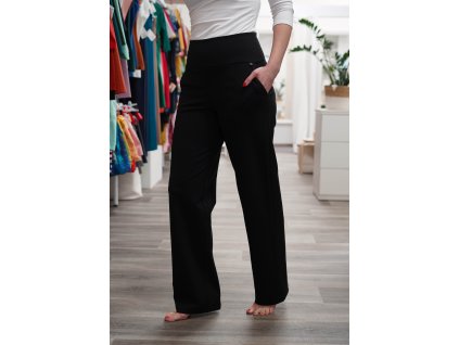 Kalhoty silnější - černé - základní délka