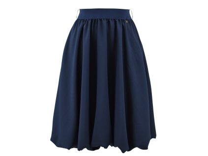 Půlkolová sukně - balonová - modrá