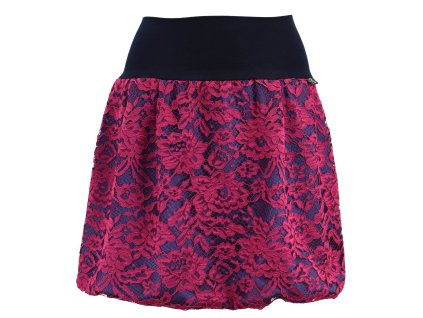 Balonová sukně - krajková - modro fuchsiová