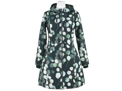 Softshellový kabát - áčkový - eukalyptus