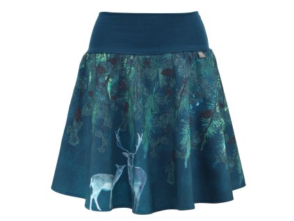 Půlkolová sukně - náplet - příběh lesa