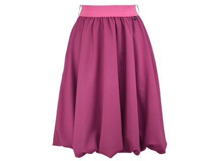 Půlkolová sukně - balonová - světle fuchsiová