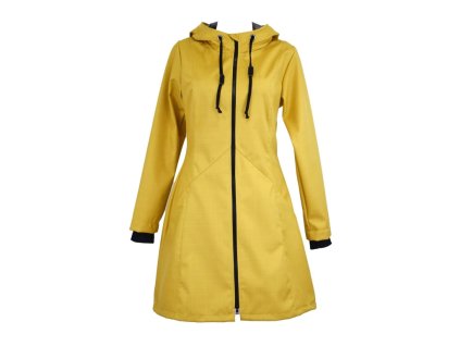 Softshellový kabát - áčkový - okrový