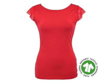 59151 tricko s krajkovymi rukavky syte cervene gots kopie