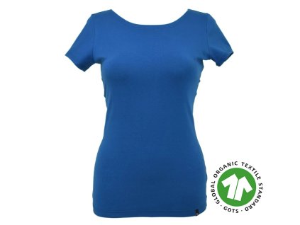 Tričko - královsky modré - GOTS