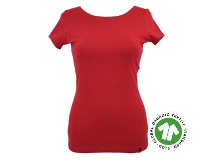 Tričko - rudé - GOTS