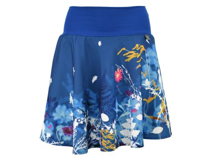 Půlkolová sukně - náplet - větrná louka