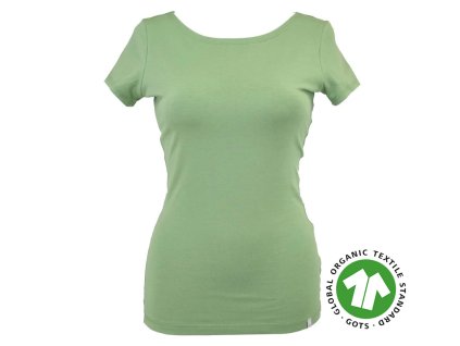 Tričko - zelenkavé - GOTS