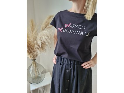 Tričko oversize - černé - dokonalá